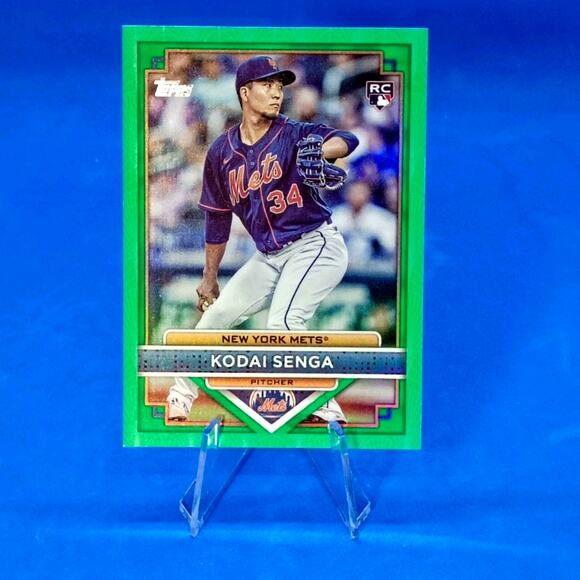 Kodai Senga #9 Topps 2023 NY Mets Rookie Card SP 50/99 - Picture 2 of 5